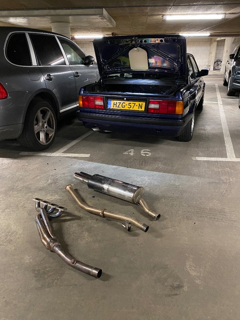 Supersprint RVS demper + spruitstuk voor BMW e30 M42 M54 etc, Ophalen, Gebruikt, BMW