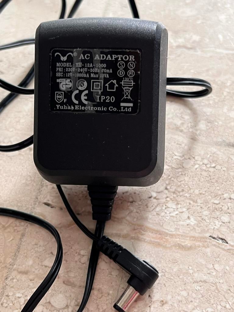 AC Adapter YH-12A-1000 12V 1000mA, Ophalen, Gebruikt