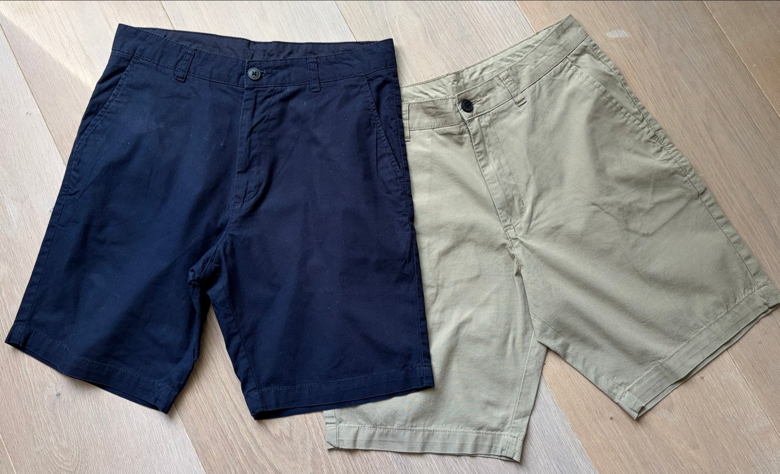 H&M Divided korte broeken (2 stuks), Kleding | Heren, Ophalen, Zo goed als nieuw, Maat 46 (S) of kleiner, Blauw