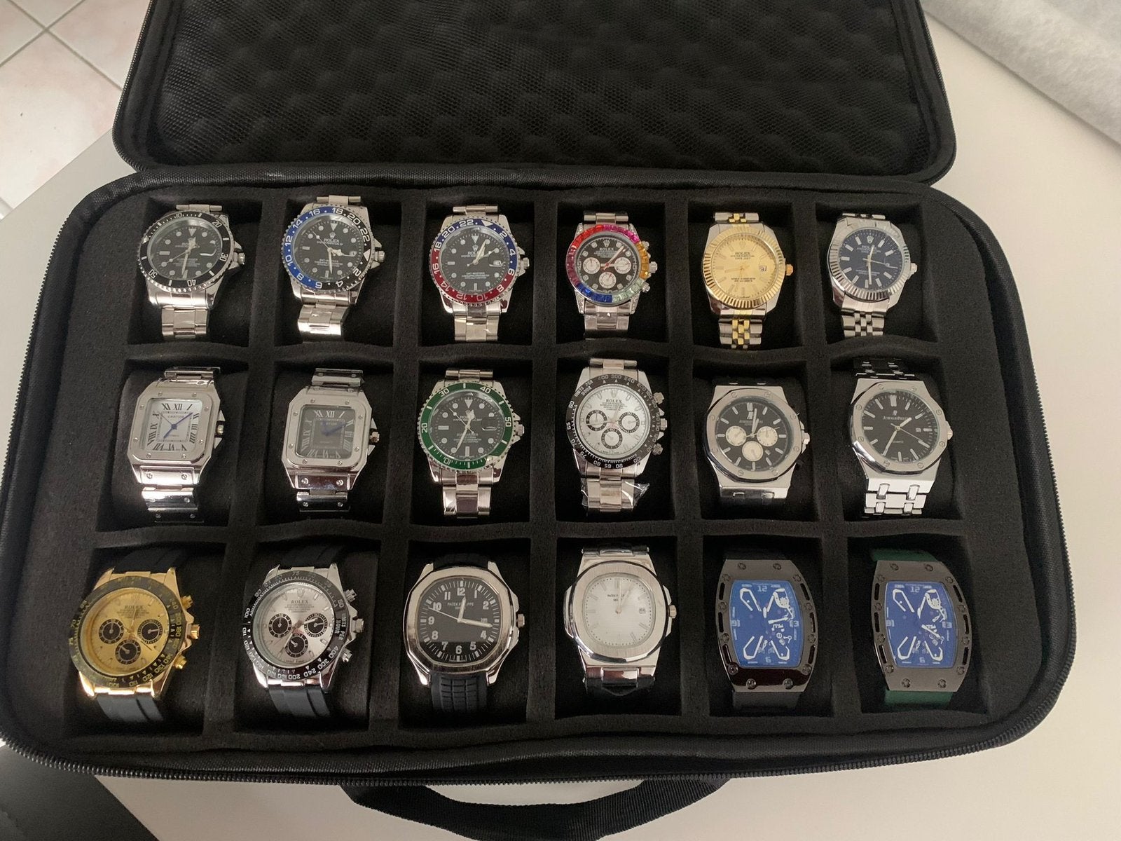 Rolex patek cartier ap rm…, Ophalen of Verzenden, Staal, Overige merken