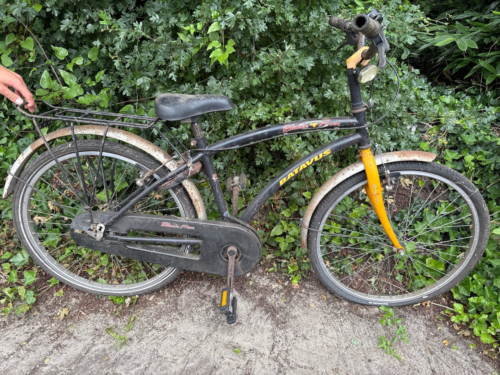 Batavus Black Fox jongensfiets - opknapper, Fietsen en Brommers, Ophalen, Terugtraprem, Gebruikt, Batavus