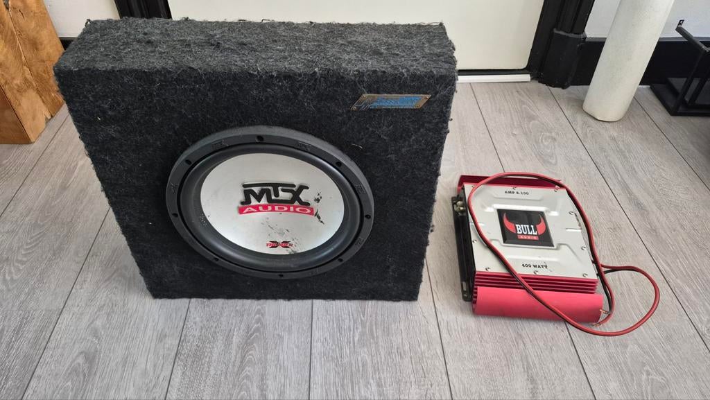MTX Subwoofer met Bull Audio Versterker (400 Watt), Auto diversen, Autoradio's, Ophalen, Gebruikt