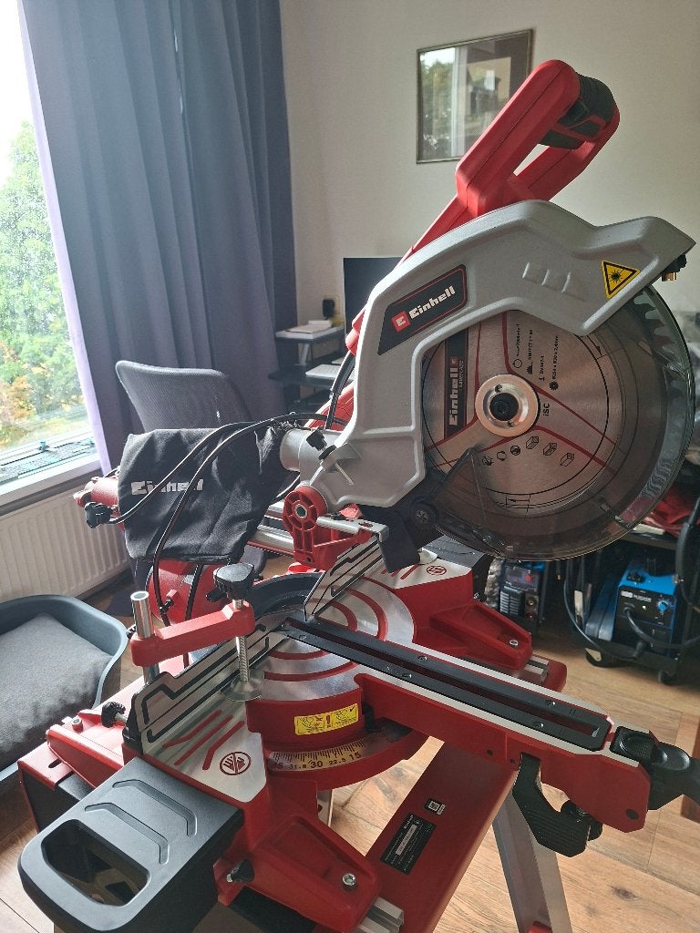 Einhell afkortzaag met origineel onderstel, Ophalen, 70 mm of meer, Nieuw, Einhell