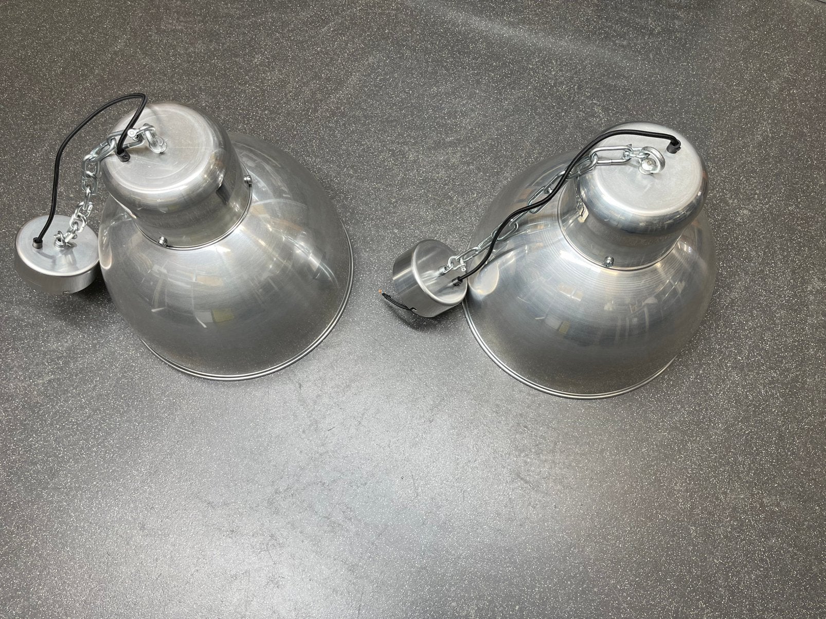 2 PRACHTIGE metalen lampen!, Ophalen, Neutraal, Zo goed als nieuw, Minder dan 100 cm