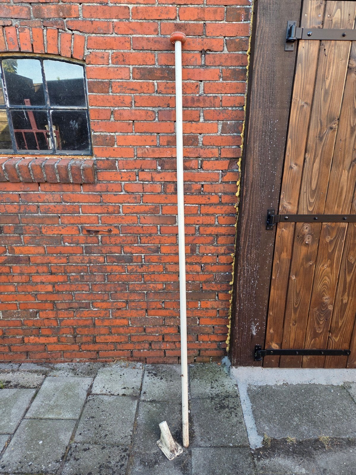 vlaggenstok met houder, Ophalen, Gebruikt
