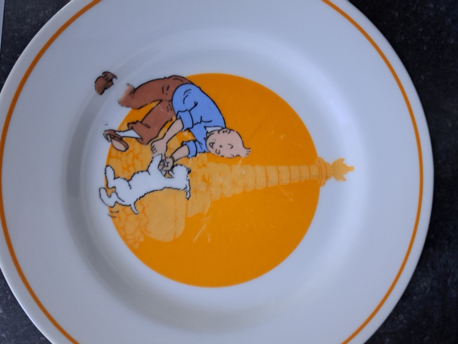 Kuifje borden - Tables & Couleurs - Porselein, Overige merken, Vintage, Ophalen of Verzenden, Zo goed als nieuw