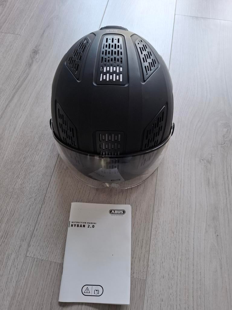 ABUS Hyban 2.0 Ace Fietshelm met Vizier en LED, Ophalen, M, Zo goed als nieuw, ABUS
