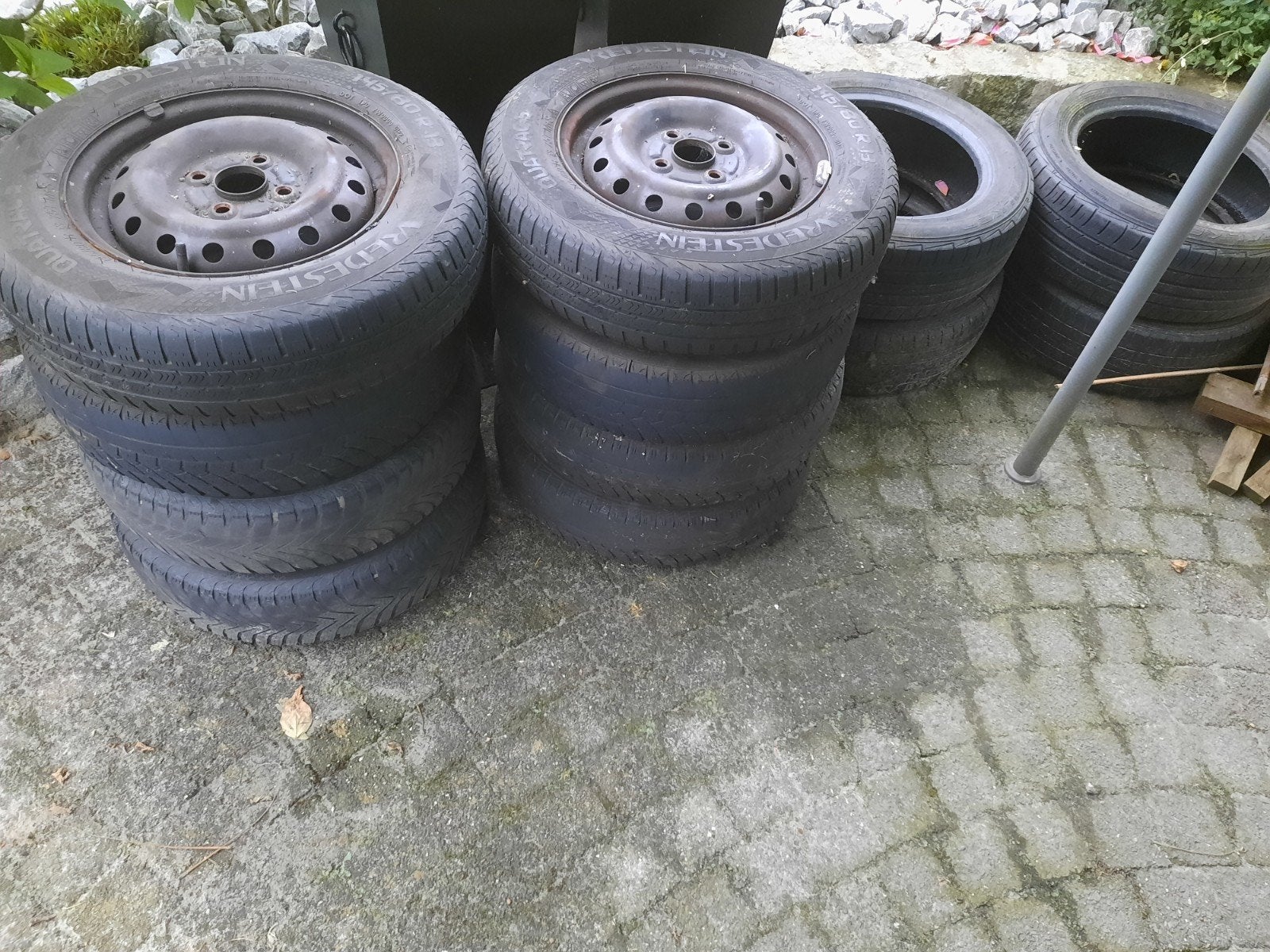Gratis auto banden!, Ophalen