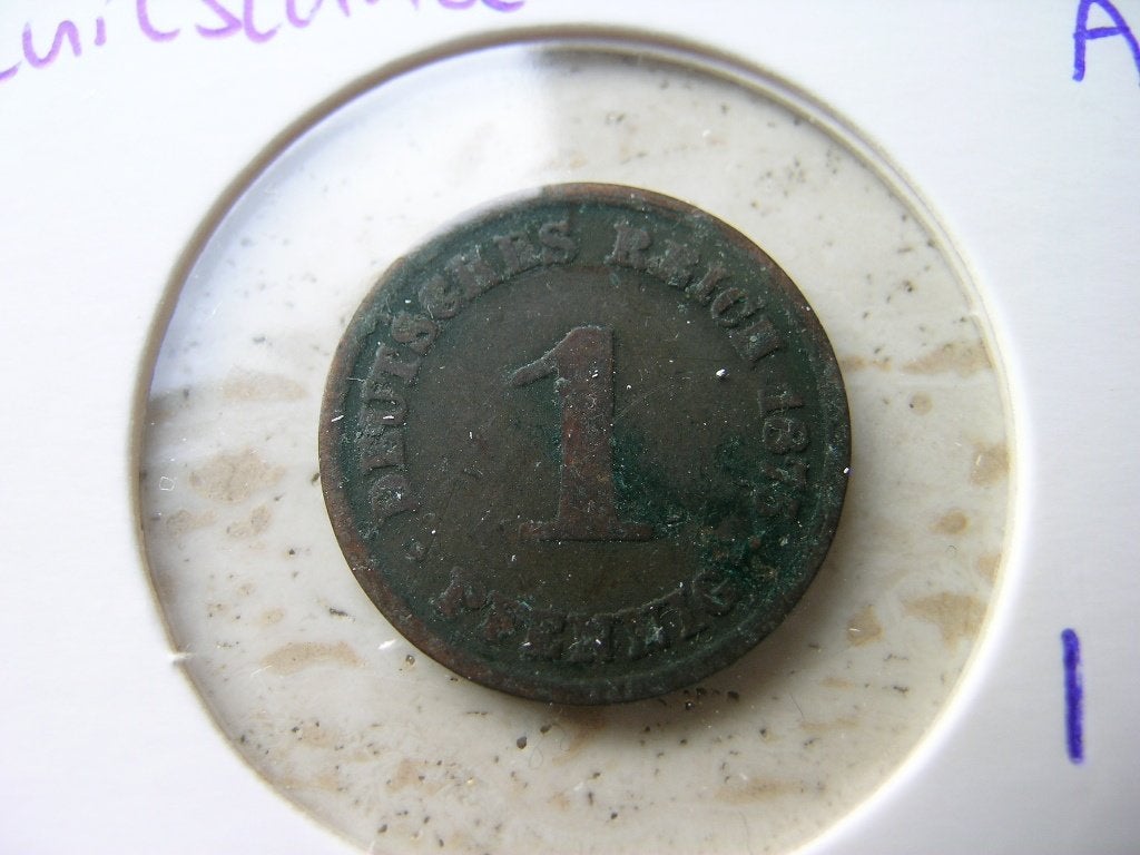 Pfennig 1875 A Duitsland (nr 1), Ophalen of Verzenden, Duitsland, Losse munt