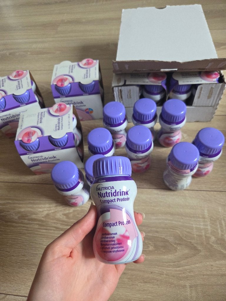 Nutricia Nutridrink Compact Protein aardbei x54, Ophalen