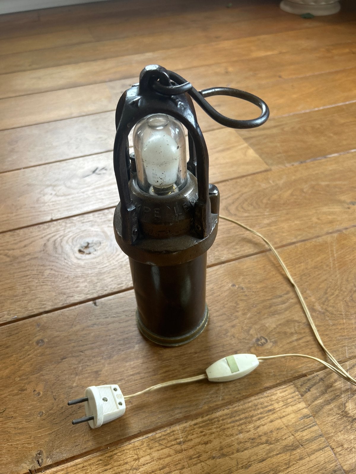 Vintage mijnlamp - decoratieve lamp, Ophalen of Verzenden