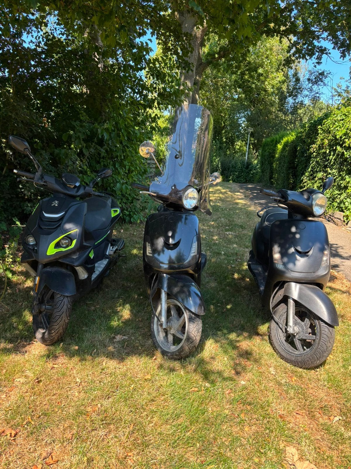 partij van 3 scooters Peugeot speedfight en 2x sym fiddle, Ophalen, Gebruikt, Benzine, Speedfight