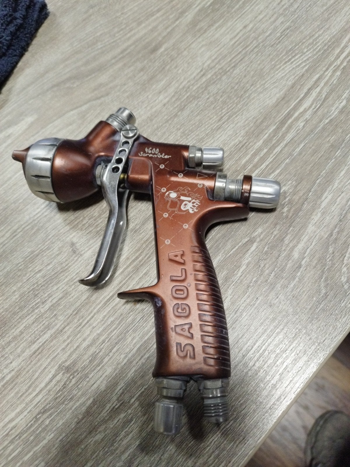 Sagola 4600 Scrambler Verfspuit, Ophalen of Verzenden, Gebruikt, Verfspuit of Verfpomp