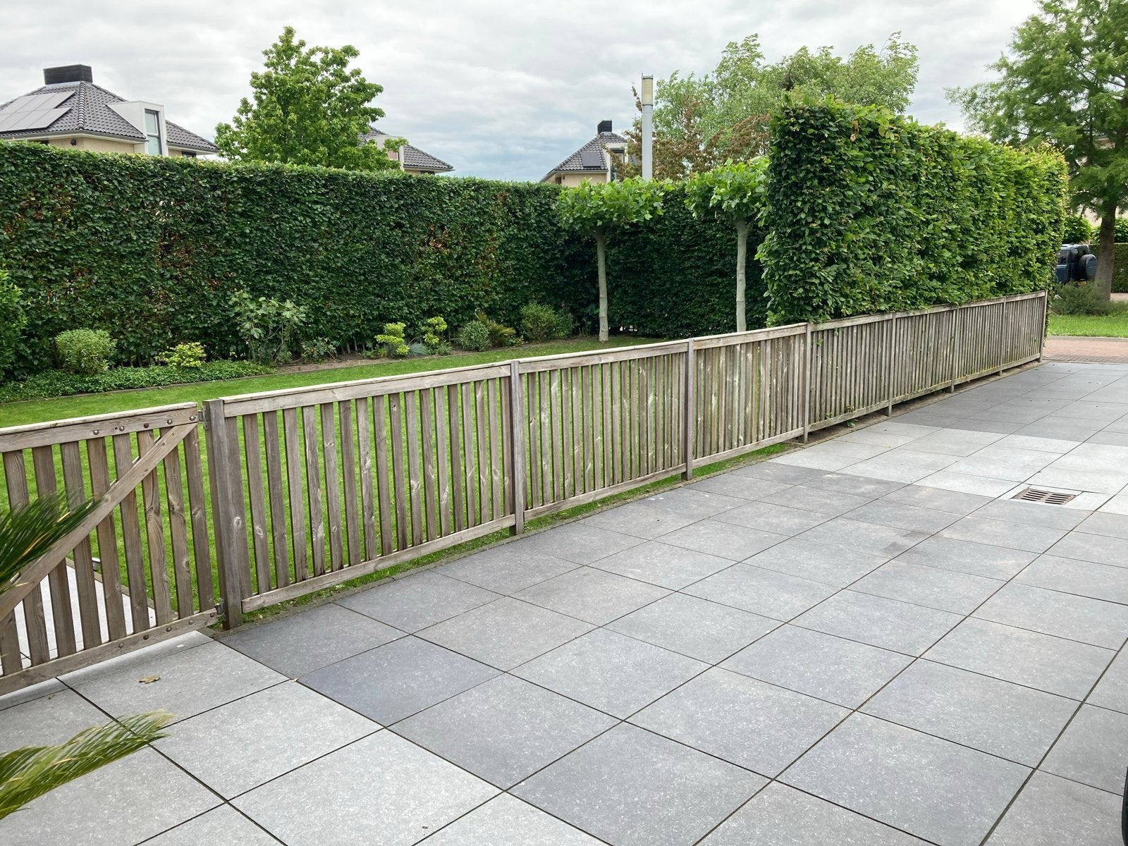Houten tuinhek met poort, Tuin en Terras, Ophalen, Met poort, Gebruikt, Tuinhek