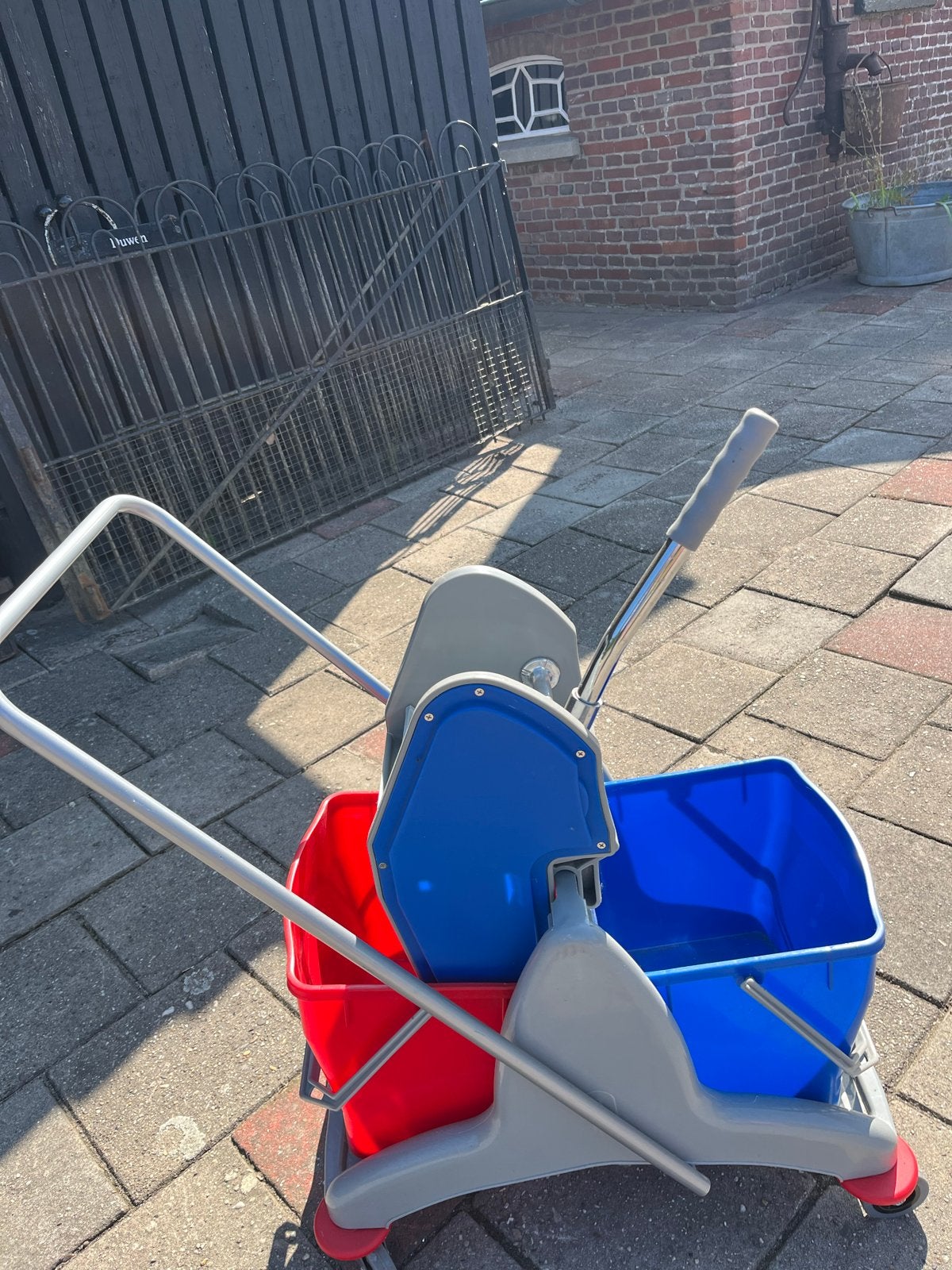 Professionele Dweilemmer met Dubbele Bakken, Huis en Inrichting, Ophalen, Dweilemmer, -bak, of -wagen