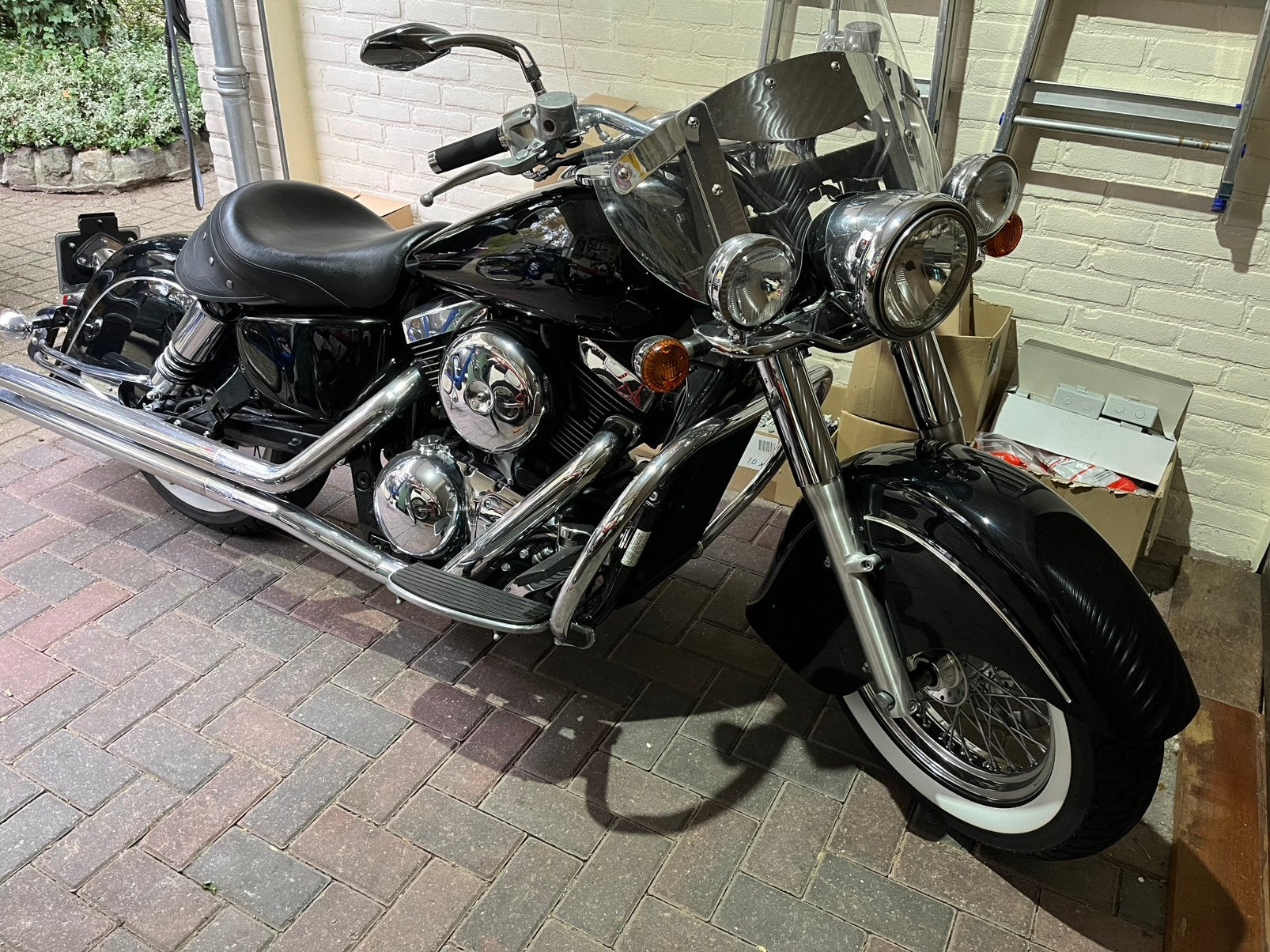 Kawasaki drifter V Twin 1500 cc indian look kopen of ruilen, Ophalen, Gebruikt