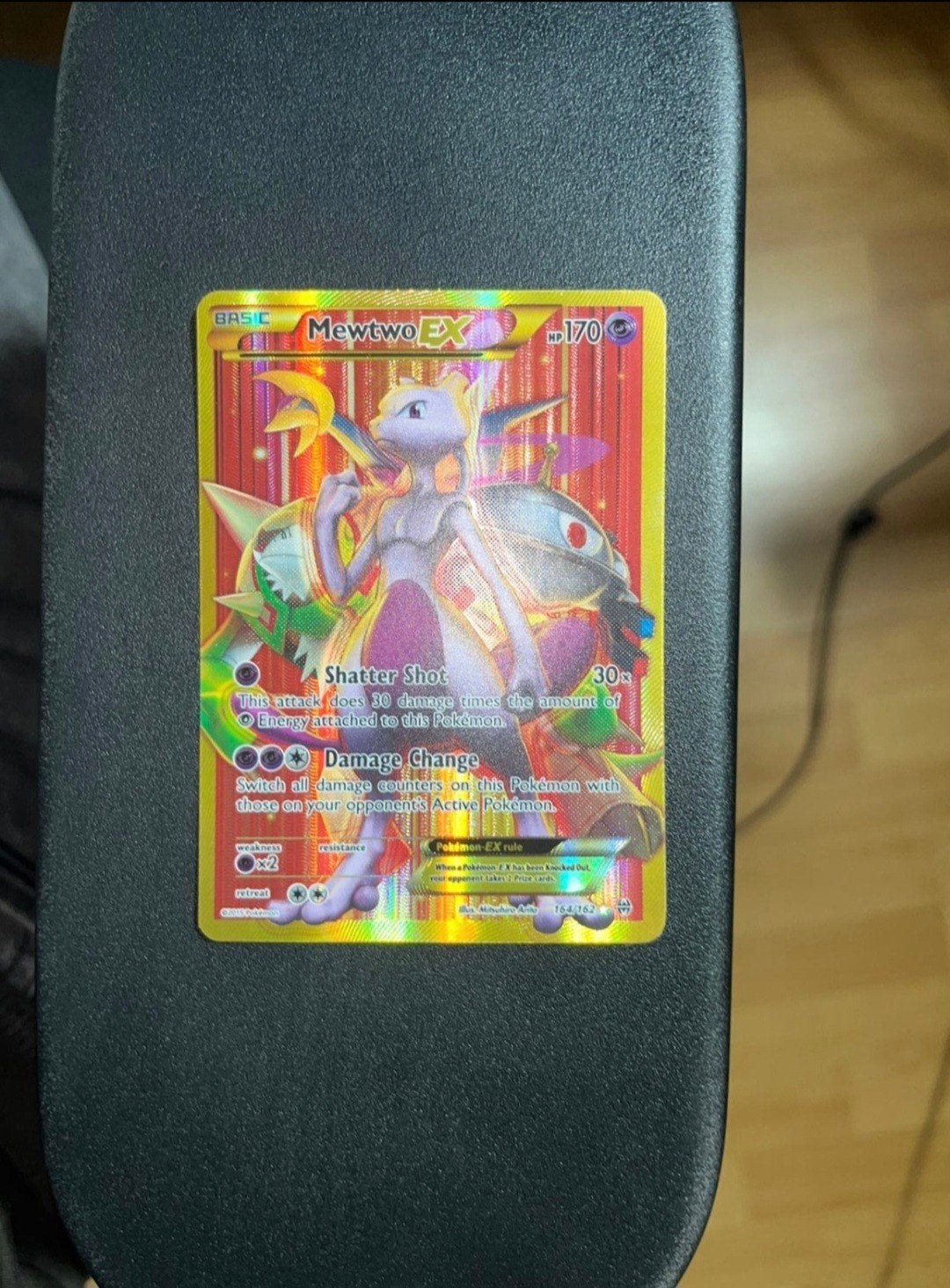 Mewtwo EX 164/162 Near Mint 2015 Pokémon Kaart, Ophalen of Verzenden, Zo goed als nieuw, Losse kaart
