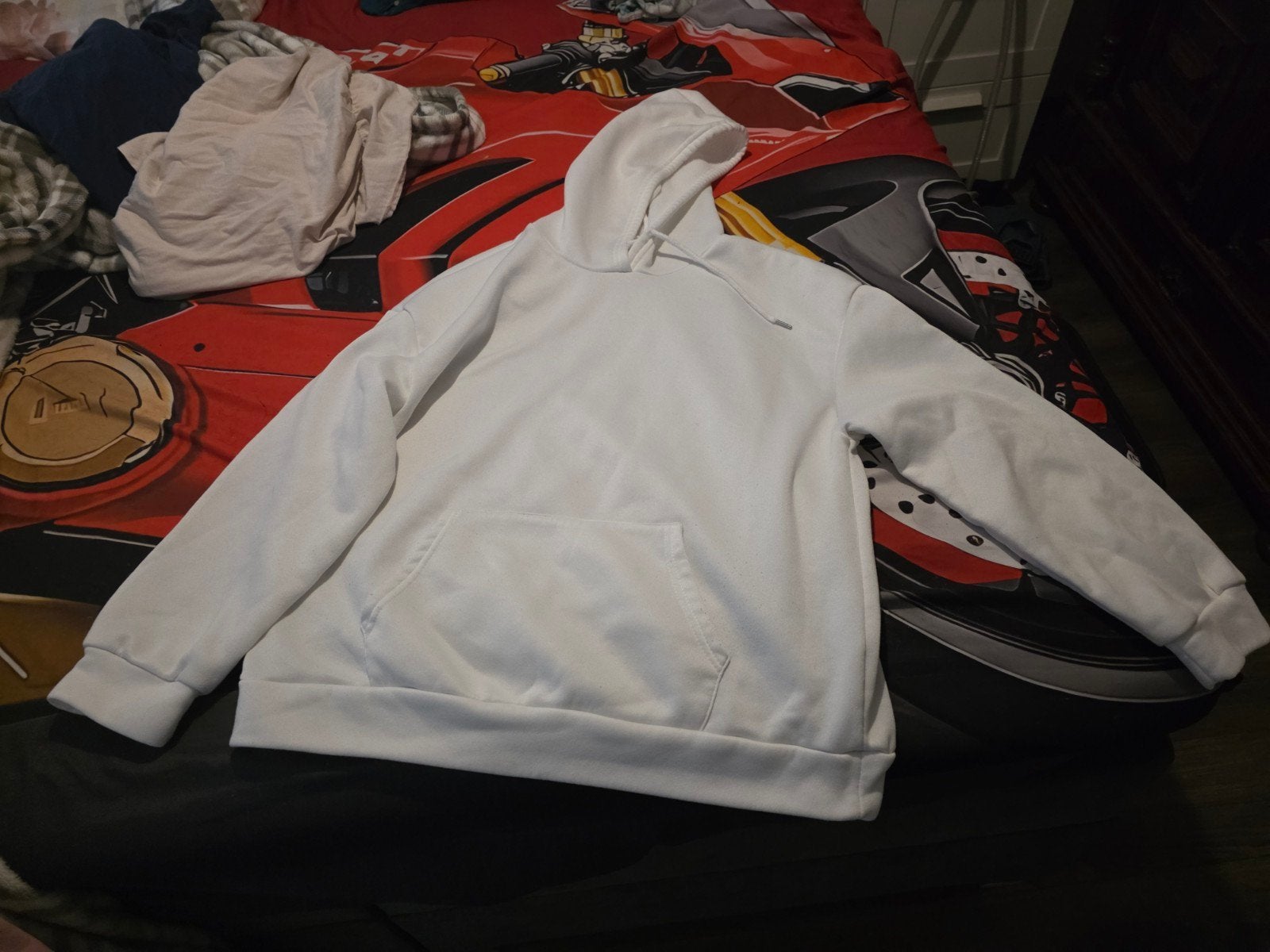 Leuke witte hoodie met print - Maat XL, Kleding | Dames, Truien en Vesten, Wit, Maat 46/48 (XL) of groter, Ophalen of Verzenden