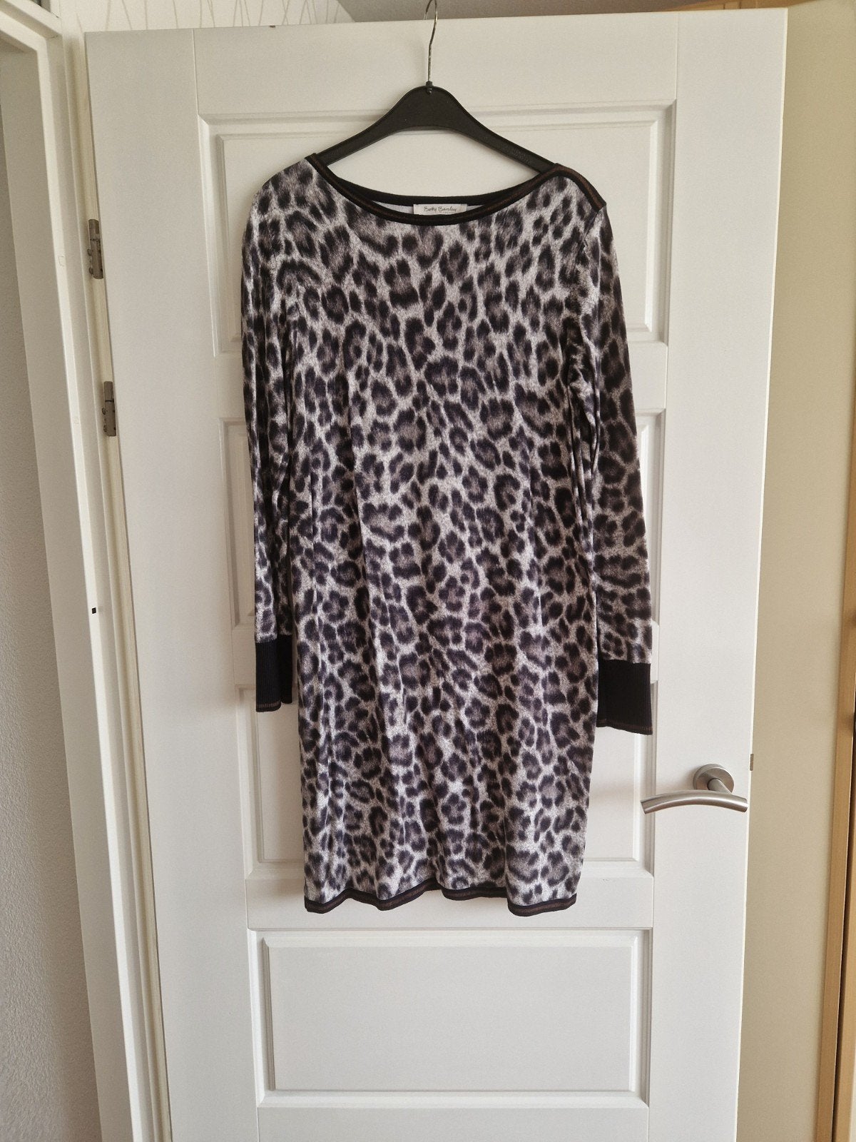 Te koop grijze tijgerprint damestuniek/jurk, merk Betty Barc, Maat 38/40 (M), Betty Barclay, Ophalen of Verzenden, Zo goed als nieuw
