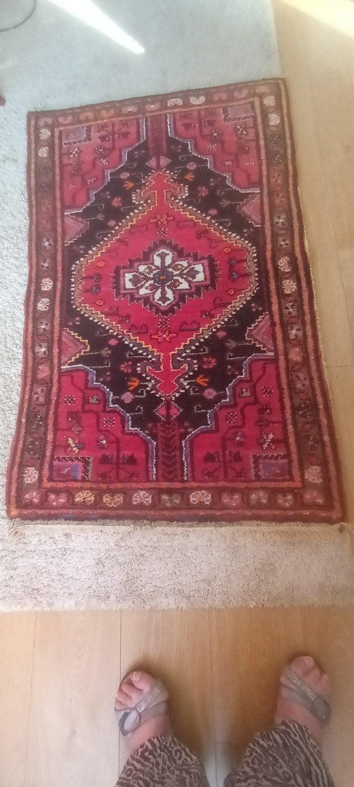 Perzische loper. 82 x 130 cm.  in goede staat., Ophalen of Verzenden, Rechthoekig, 100 tot 150 cm, 50 tot 100 cm
