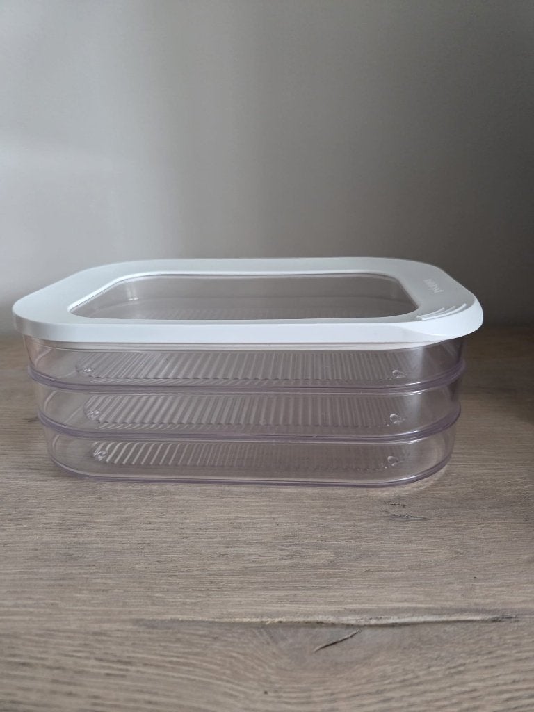 Mepal Modula vleeswarendoos - 550 ml 3-laags Wit, Huis en Inrichting, Kunststof, Nieuw, Ophalen of Verzenden, Voorraadpot