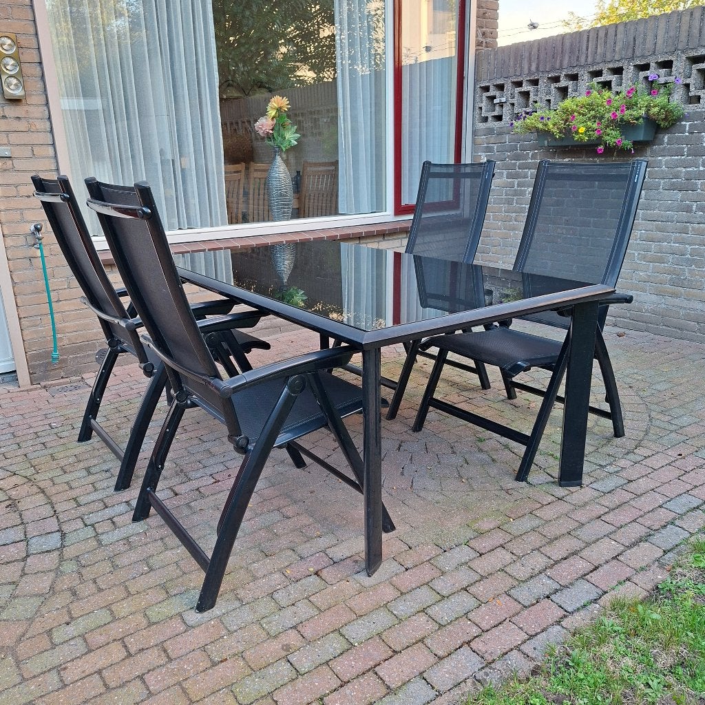 Kettler tuinset '"Avantgarde"', Ophalen, 4 zitplaatsen, Gebruikt, Textileen