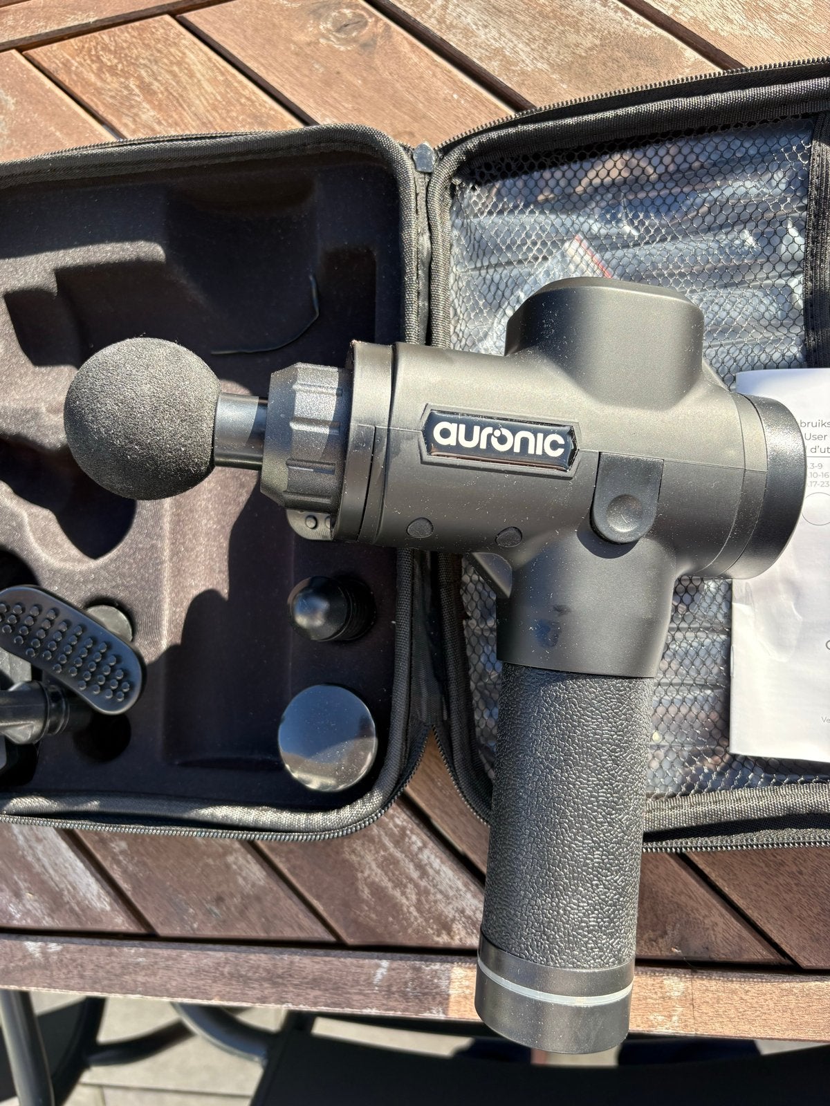 Auronic Massage Gun - Zo goed als nieuw, Ophalen of Verzenden, Zo goed als nieuw, Apparaat