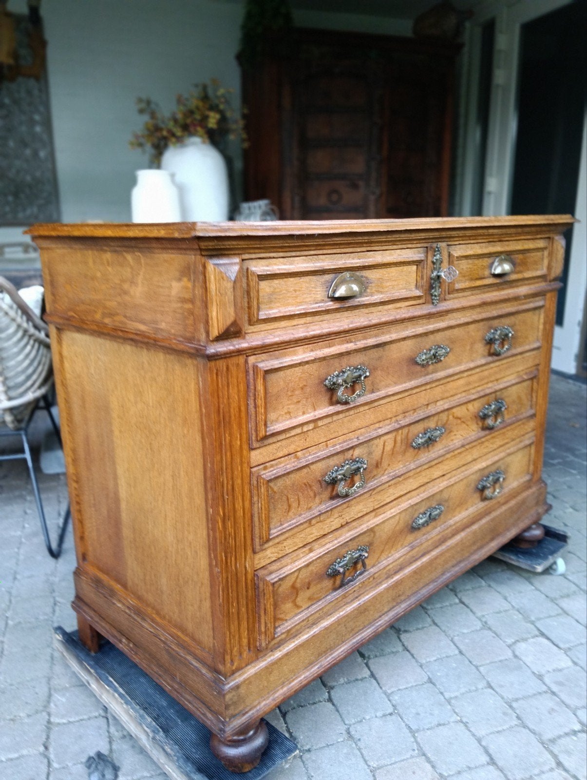 antieke commode ladenkast baby badkamermeubel tv eiken kast, Ophalen