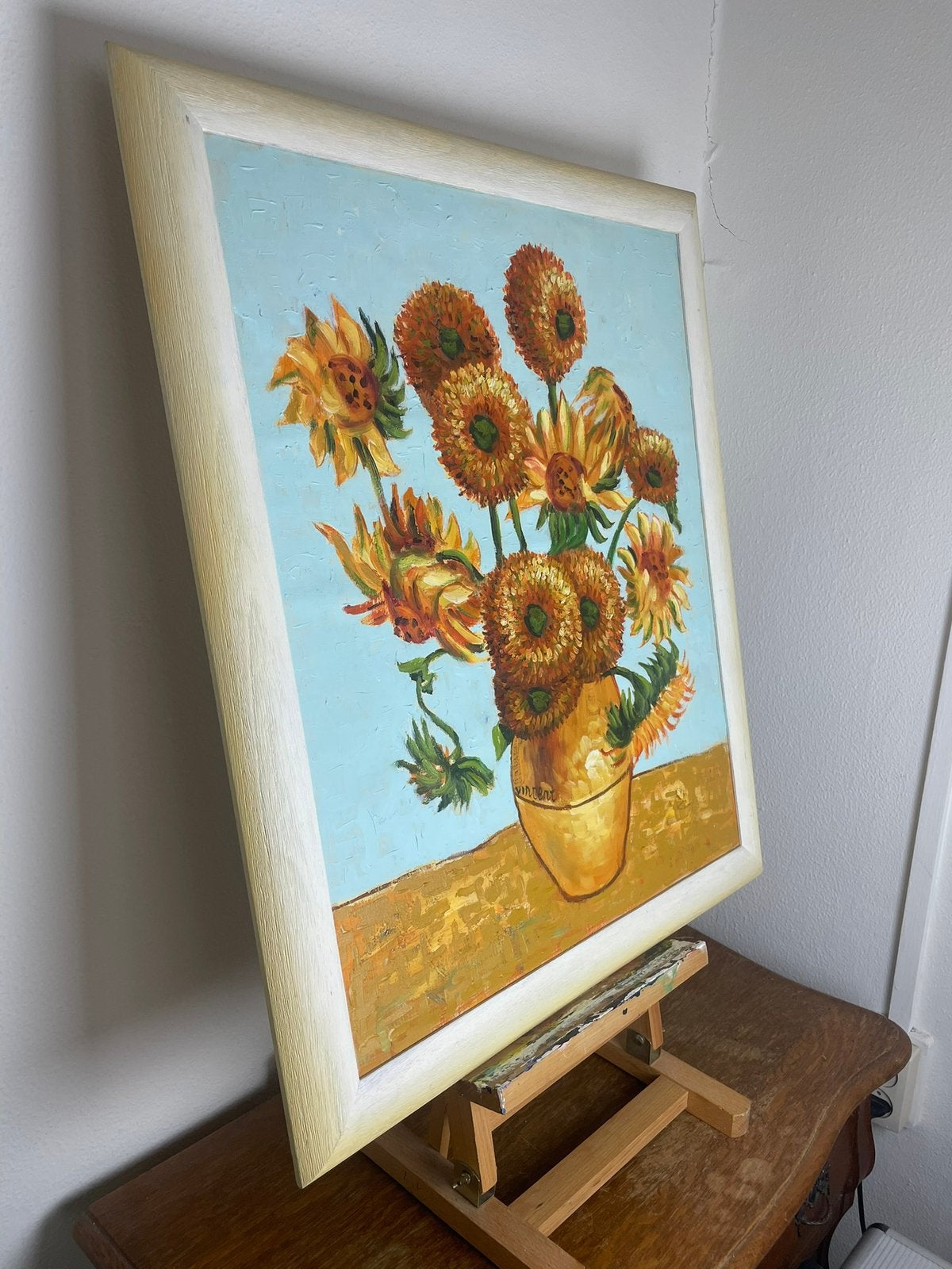 Handgeschilderd replica Van Gogh Zonnebloemen, Ophalen