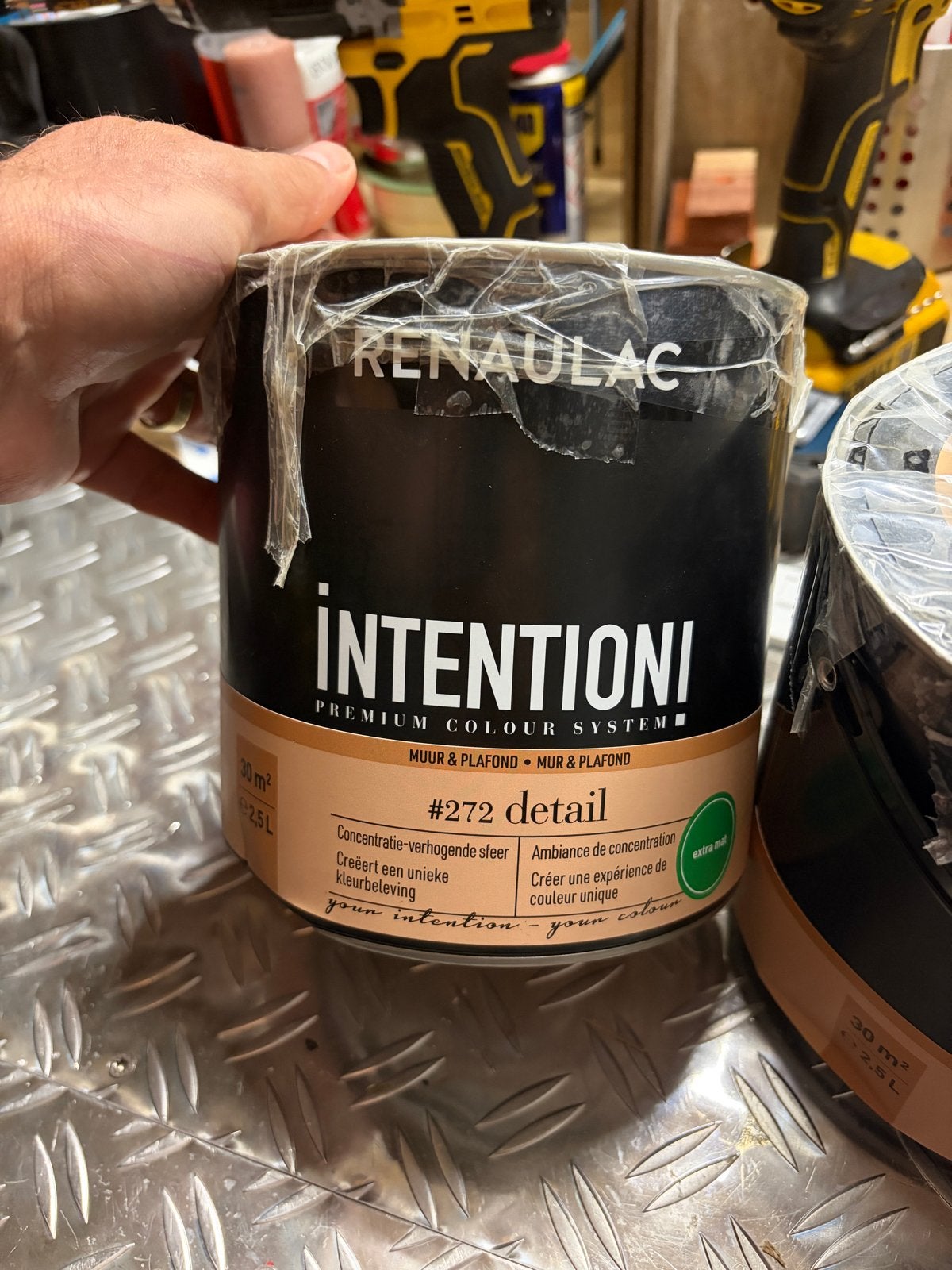 Renaulac Intention! Muur & Plafond verf - 2 potten van 2,5L, Ophalen, Overige kleuren, Nieuw, Verf