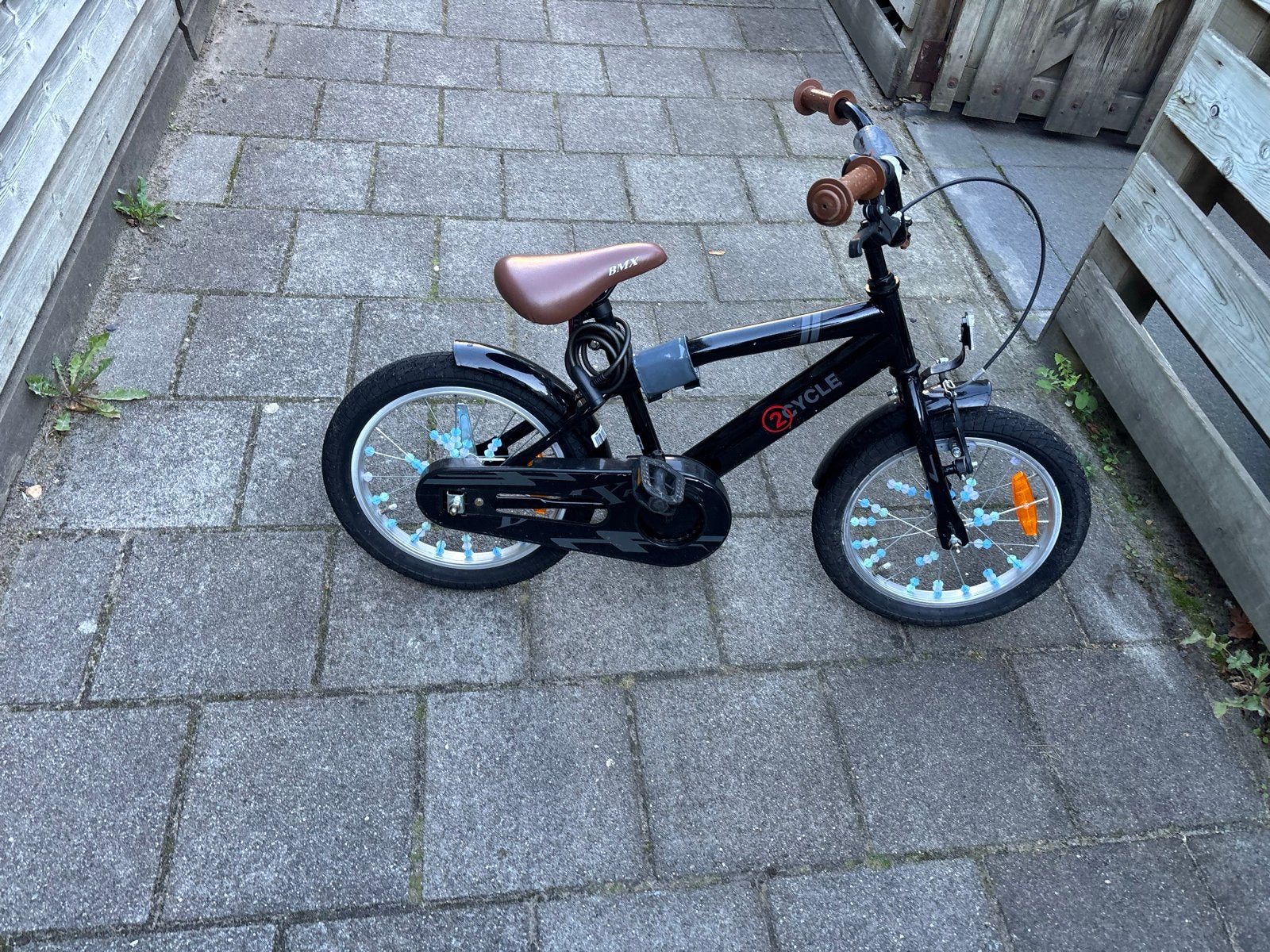Zwarte Kinderfiets 2Cycle met Terugtraprem, Ophalen of Verzenden, Gebruikt, Terugtraprem, 16 tot 20 inch