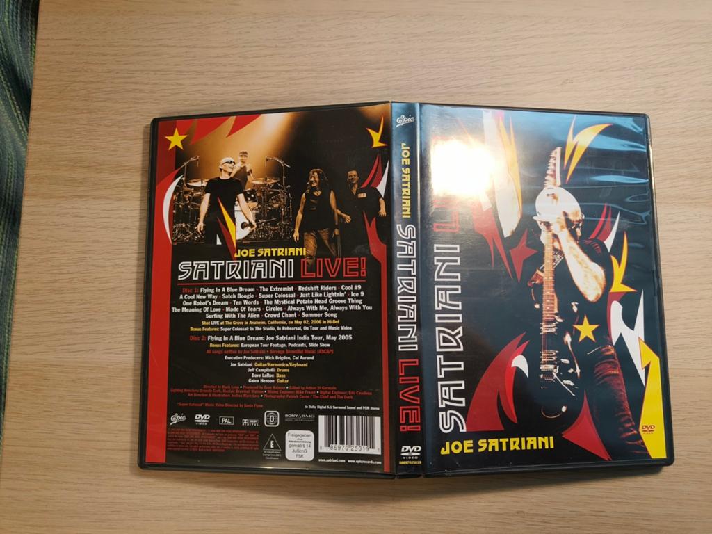 2dvd joe satriani live!, Alle leeftijden, Ophalen of Verzenden, Zo goed als nieuw