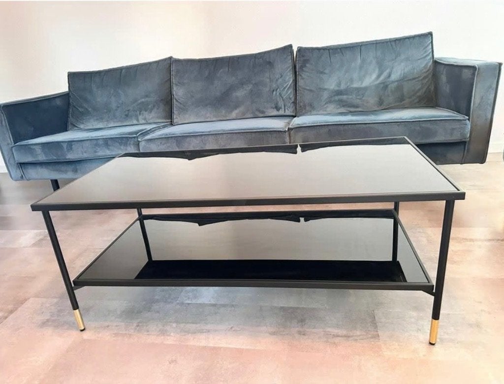 ÄSPERÖD Salontafel, Ophalen, 100 tot 150 cm, 50 tot 100 cm, Glas