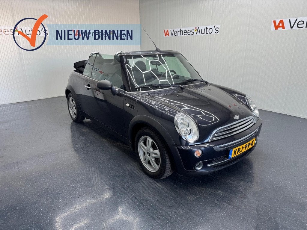 MINI Cabrio 1.6 One Cabrio elektrisch dak (bj 2008), Auto's, 1140 kg, Gebruikt, 4 cilinders, Cabriolet