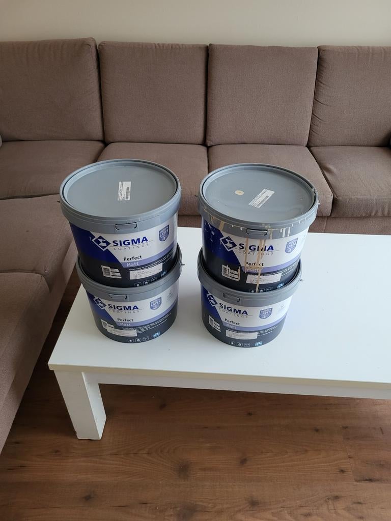 Sigma Perfect Matt Muurverf - Saint-Tropez 460 (10L), Doe-het-zelf en Verbouw, Ophalen, Nieuw, Wit