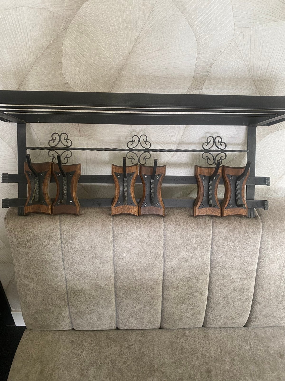 Schitterend Vintage wand- kapstok, Gebruikt, Minder dan 100 cm, Metaal, Ophalen