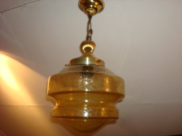 VINTAGE RAAK AMSTERDAM LAMP 1960/70, Huis en Inrichting, Lampen | Hanglampen, Ophalen, Zo goed als nieuw, Glas, VINTAGE DUTCH DESIGN