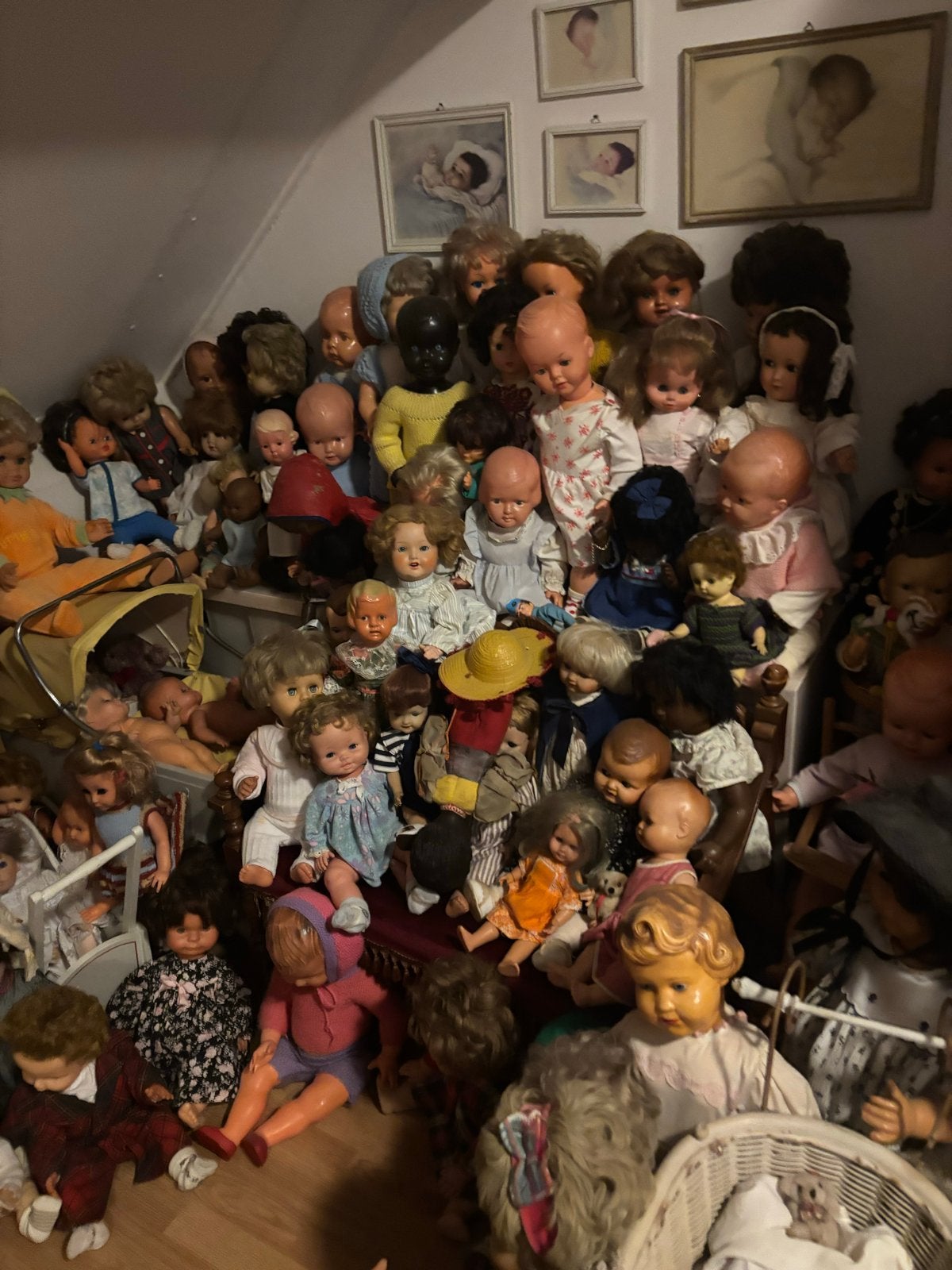Grote verzameling diverse poppen - Vintage en modern, Verzamelen, Poppen, Ophalen, Gebruikt, Pop