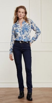 donker blauwe Fabienne Chapot Skinny jeans maat 30, Kleding | Dames, Blauw, Ophalen of Verzenden, Zo goed als nieuw, Fabienne Chapot