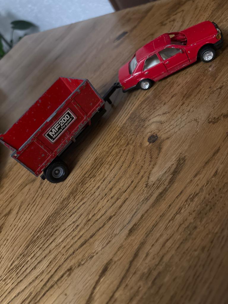 Vintage Matchbox auto met aanhanger MF200, Ophalen of Verzenden, Gebruikt, Jongen of Meisje