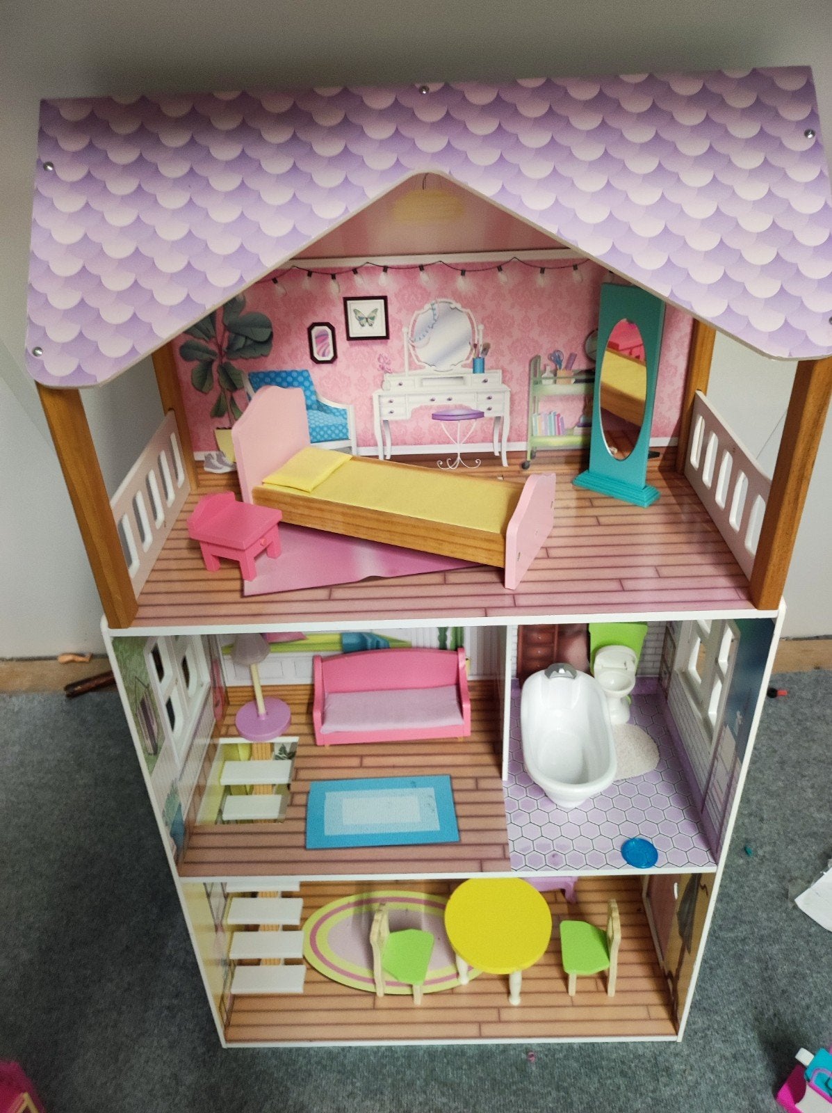 kidkraft poppy poppenhuis 112 cm, Ophalen, Zo goed als nieuw, Poppenhuis