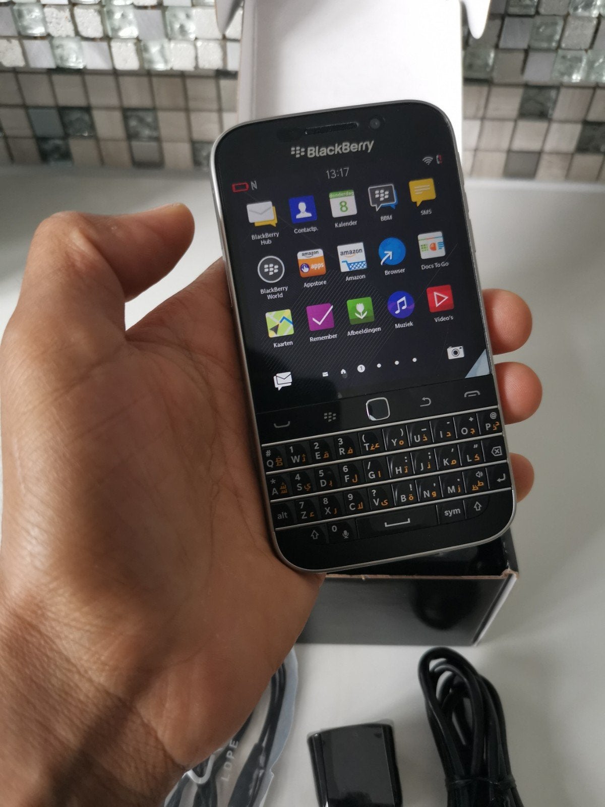 Als nieuw werkend blackberry classic Q20   toestel is simlo, Ophalen, Zo goed als nieuw