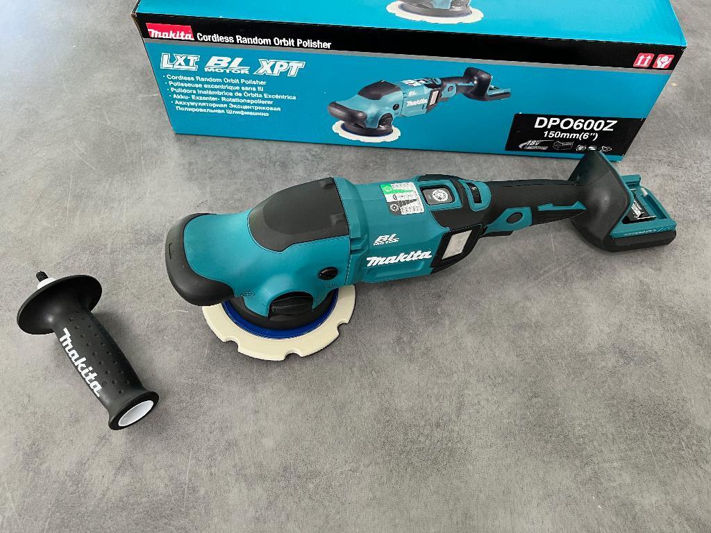MAKITA 18V ACCU POETSMACHINE DPO600Z POLIJSTMACHINE 150mm BL, Auto diversen, Onderhoudsmiddelen, Ophalen of Verzenden