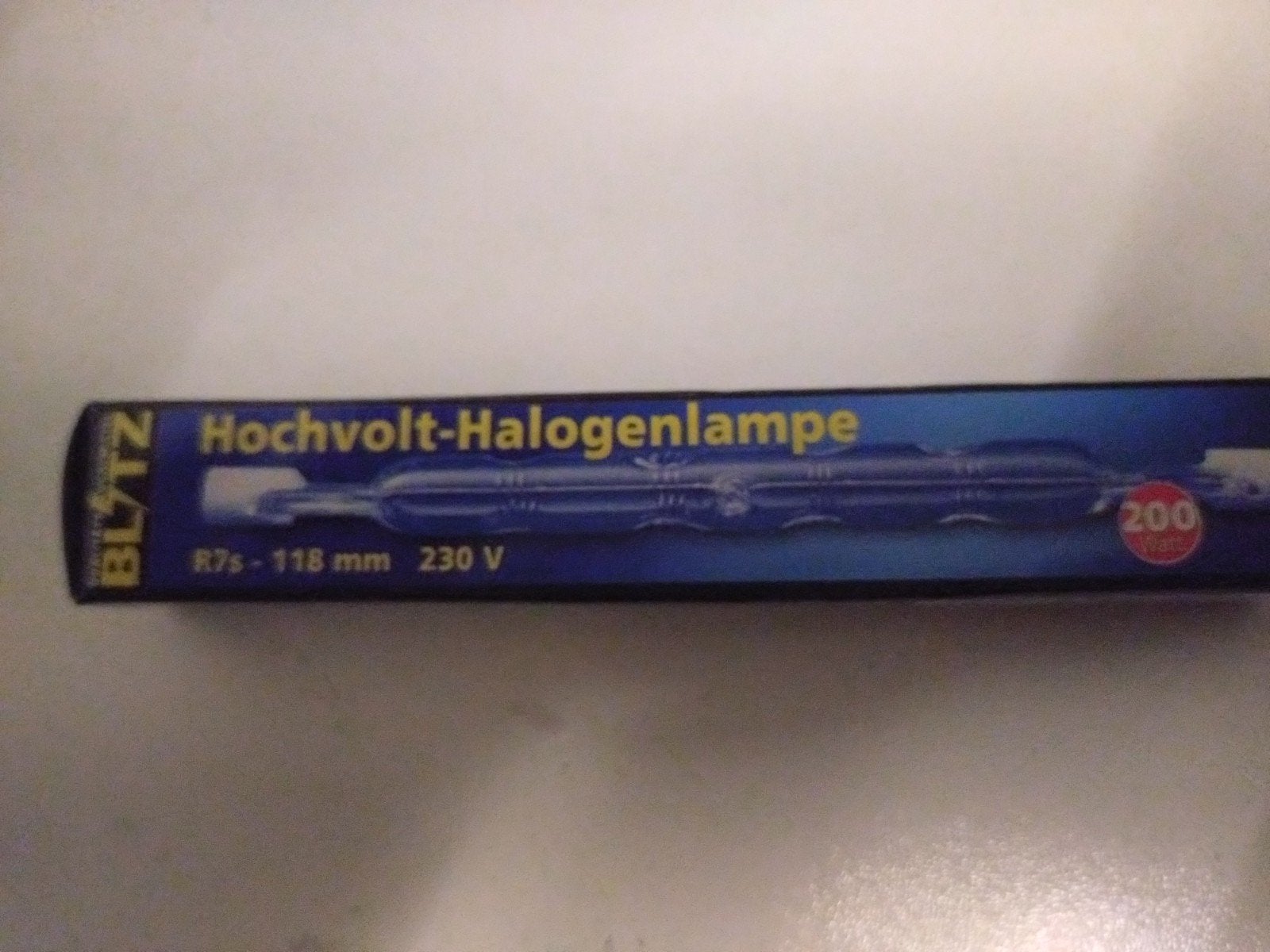 BLITZ Hoogvolt-Halogeenlamp R7s - 118 mm - 200W, Huis en Inrichting, Ophalen of Verzenden, Nieuw, Overige fittingen, Overige merken