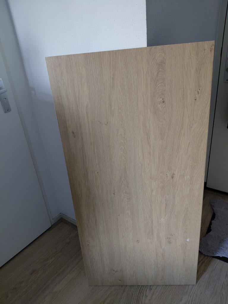 Houten plank werkblad - Licht eiken look, Doe-het-zelf en Verbouw, Hout en Planken, Ophalen, 25 tot 50 mm, Eiken, Nieuw