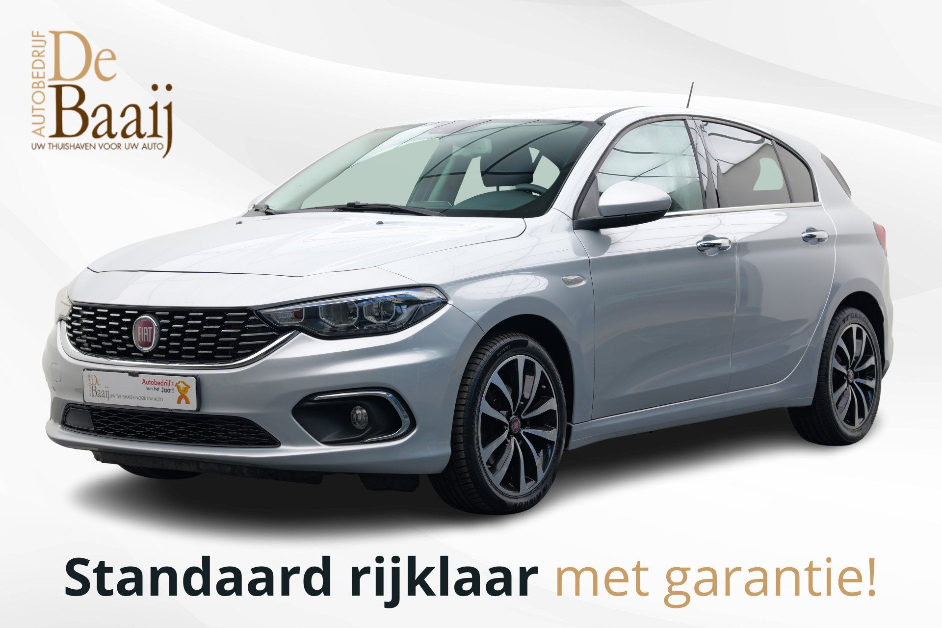 Fiat Tipo 1.4 Lounge | Camera | Navi | Clima (bj 2019), Auto's, Fiat, Voorwielaandrijving, Stof, Gebruikt, Zwart