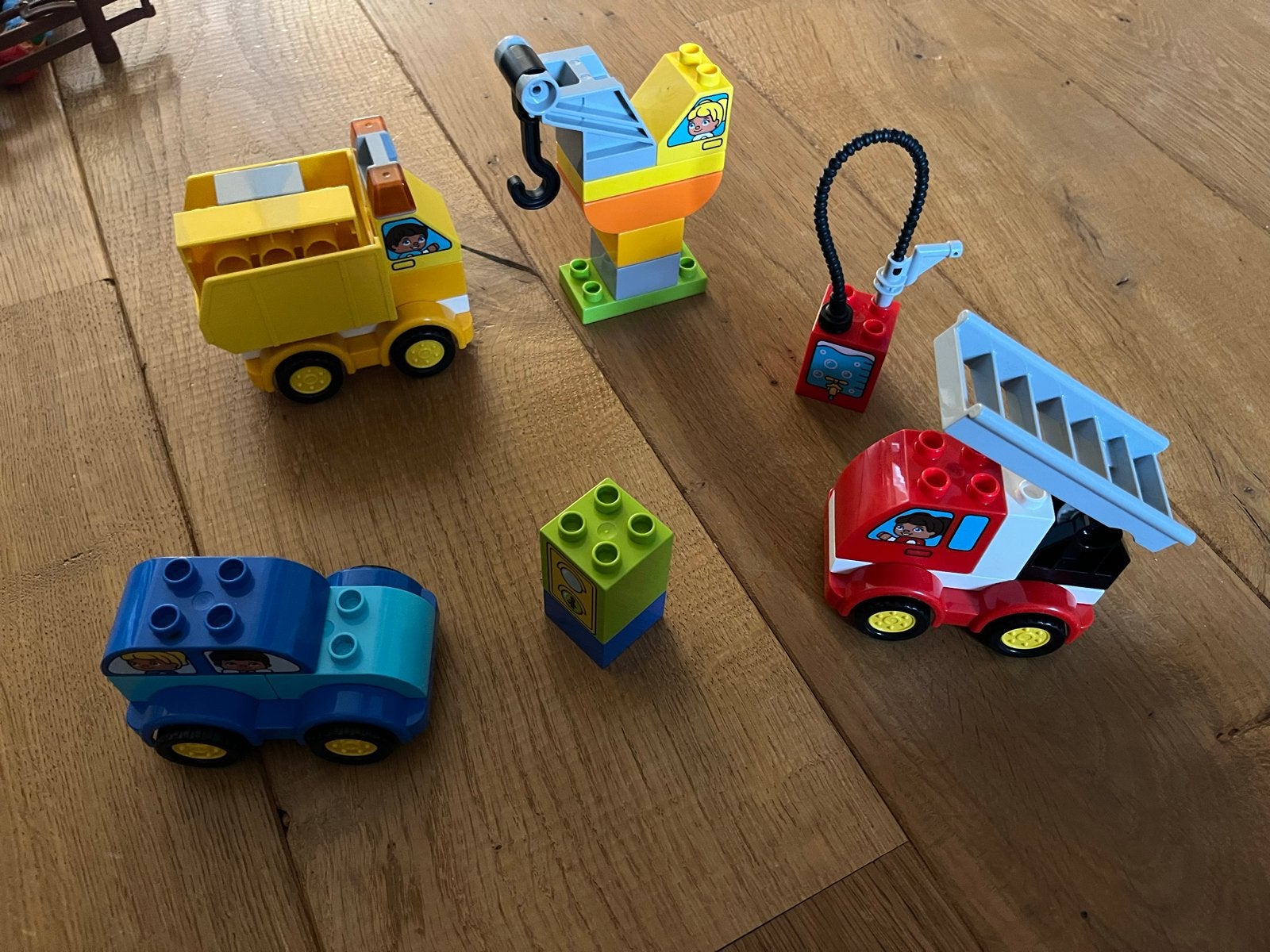 LEGO Duplo 3 sets: Mijn Eerste Voertuigen + Racewagen + Bus, Ophalen, Gebruikt, Overige merken
