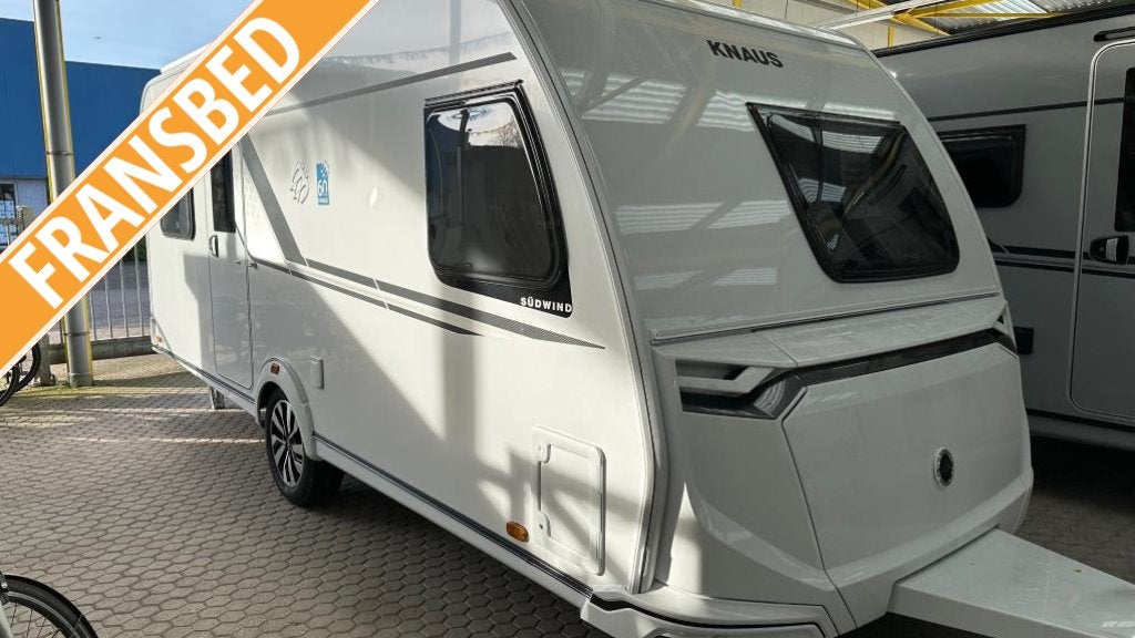 Knaus Sudwind 60 Years 500 FU FRANS BED VLOERVERW OVEN, Caravans en Kamperen, Rondzit, Bedrijf, Overige typen, 5 tot 6 meter