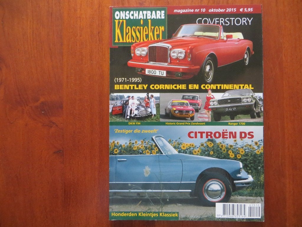 Onschatbare Klassieker 10 2015 Bentley Corniche, Continental, Ophalen of Verzenden, Citroën