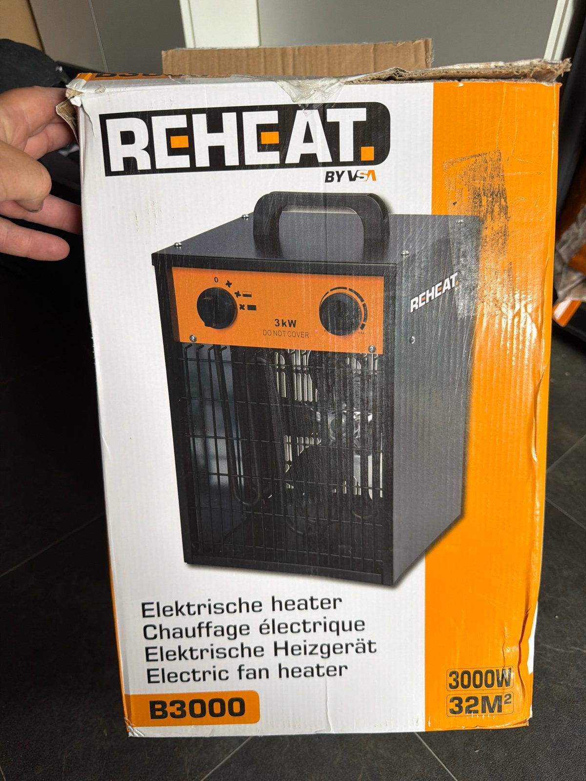Reheat B3000 Elektrische Heater 3kW, 30 tot 80 cm, Kachel, Minder dan 60 cm, Ophalen of Verzenden